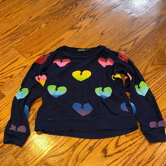 Flowers by Zoe Girl’s Broken Heart Sweatshirt - Picture 1 of 6